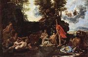 Nicolas Poussin Die Geburt des Baccus oil painting artist